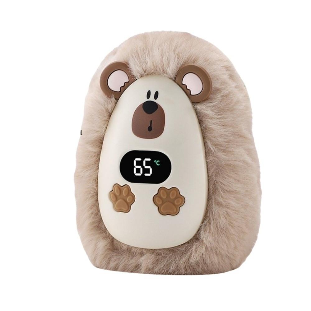 Digital Display Plush Hand Warmer Adjustable 3 Temperature Pocket Heater Indoor Use