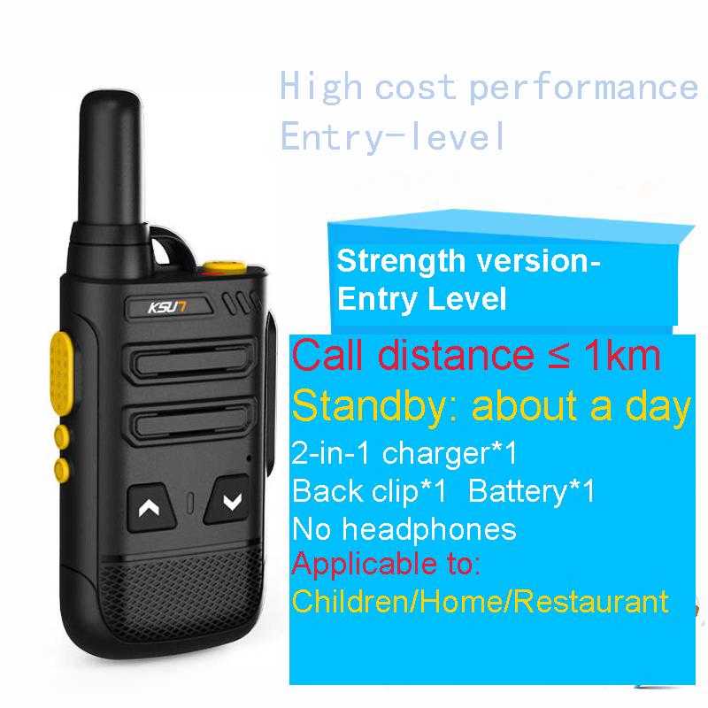 Радиопередатчик Walkie Talkie перезаряжаемый тонкий беспроводной 16-канальный УВЧ