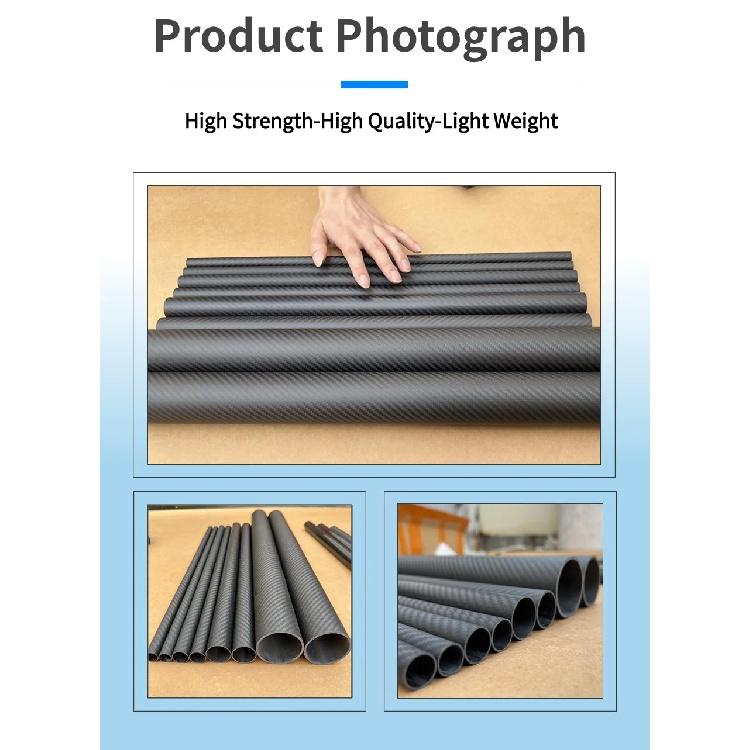 3k Carbon Fiber Tube Twill Matte OD18 20 21 22 23 24 25 26 27 28 29 30 32 35mm Length 1000mm Drone AccessoriesCarbon Fiber Tube