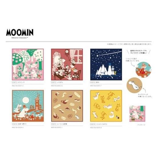 Платок-тройная марля MOOMIN в стиле JIKAN