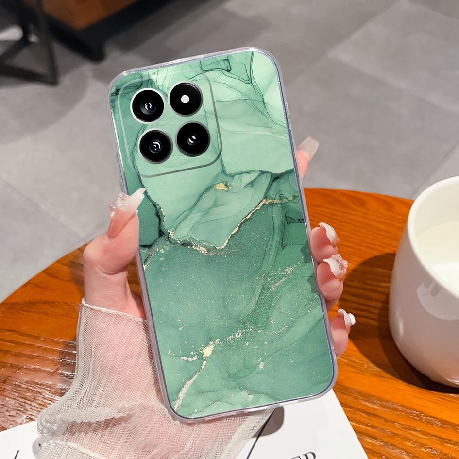 Чехол для телефона для Xiaomi Poco X6 F5 14 Pro C50 C51 Capa с фруктовым узором Высокое качество ТПУ Мягкий силиконовый противоударный прозрачный бампер для Xiaomi Shell