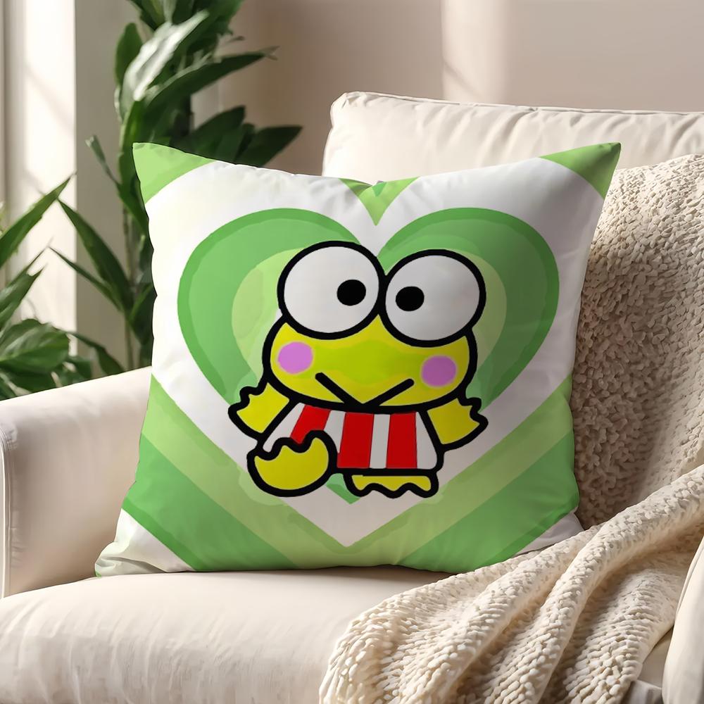 KKeroppi Cute cushion cover For Pillow Printing Sofa Decoration Home Car Room Coffee Shop Office Nordic Simplicity