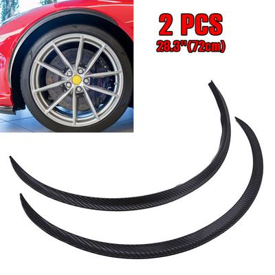 2 шт. 72 см универсальные расширители крыльев автомобиля, колесные арки, расширитель крыла, арка, брызговик для бровей, комплект кузова для губ, защитная крышка, карбон