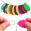 10Pcs Needle Threader Stitch Insertion Tool for Sewing Machine Plastic Wire Loop for Needles Needleswork Threader Sewing Gadgets