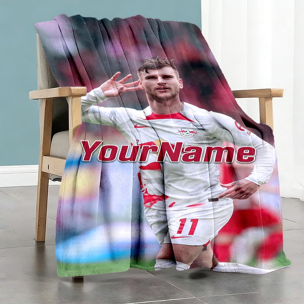 Rb Leipzig Customize Your Name Blanket Lightweight Customizable Blanket Ultrasoft Throw For Sofa Bed Office Chair Chair Four Seasons Multipurpose