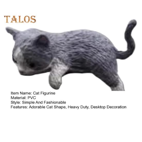 1/2/4Pcs Mini Cat Figurine Car Dashboard Central Control Display Screen Mount Sleeping Lying Sitting Kitten Statue Animal Sculpture Ornament