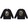 BAPE-Style Heavyweight Cotton Crewneck Sweatshirt Mens Oversized Streetwear Pullover Fall