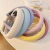 Waffle Hairband Solid Color High Elastic Soft Sponge Full Wrap Versatile Comfortable Stylish Women Headband
