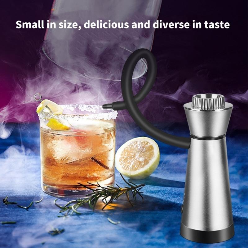Портативный инфузер-коптильня с щепой Дымовой ароматизатор Инфузер-пистолет с щепой для кухни, барбекю, коктейлей