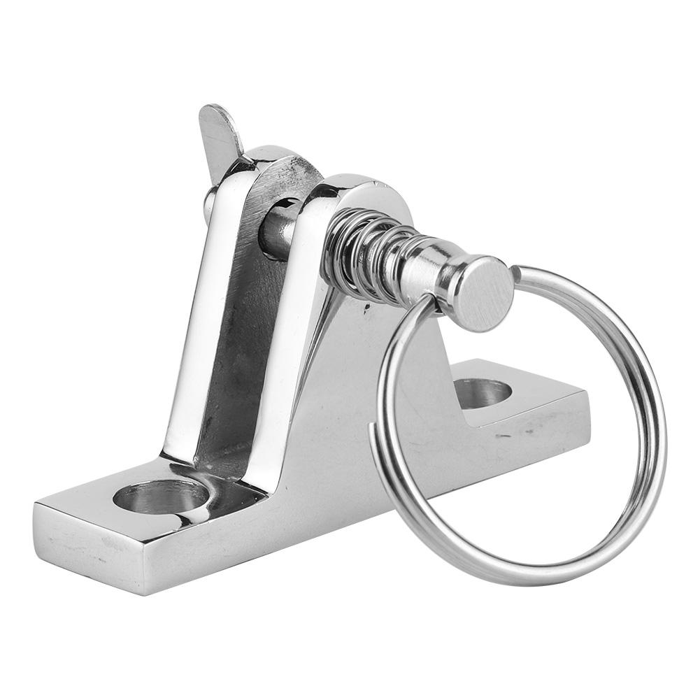 Палубный шарнир для лодочного бимини-тента, фитинг 90 градусов с быстросъемным штифтом, нержавеющая сталь, морские детали для тента