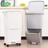 HUIHUADU 38л Двухслойное мусорное ведро с ножной педалью