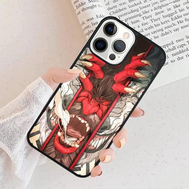 Oni Hannya Demon Mask Phone Case For iPhone 17 Air 15 16 Cover  11 13 14 Pro Max 12 Plus Max Fundas