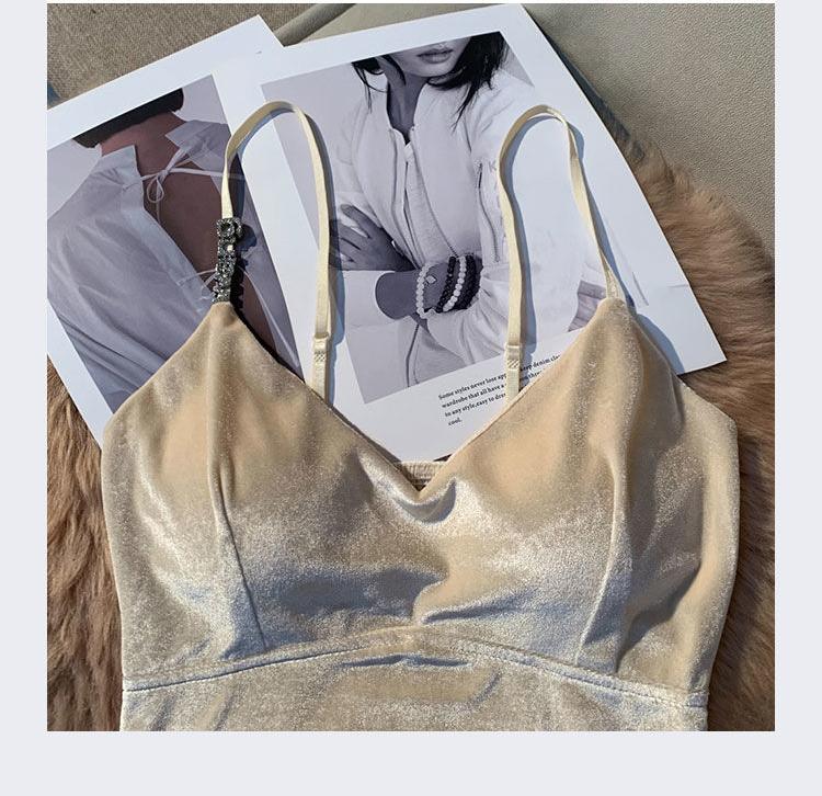 Летняя корейская мода сексуальные подтяжки женские с открытыми плечами красивые тонкие топы женские новые дизайн ретро эстетика сплошной шикарный топ