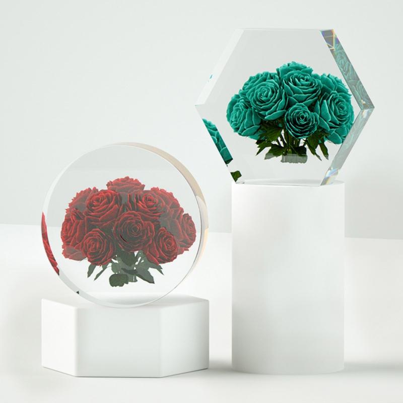 Resin Molds Picture Frames Resin Molds Book Stand Hexagon / Cylinder Circle Large Size Silicone Resin Molds