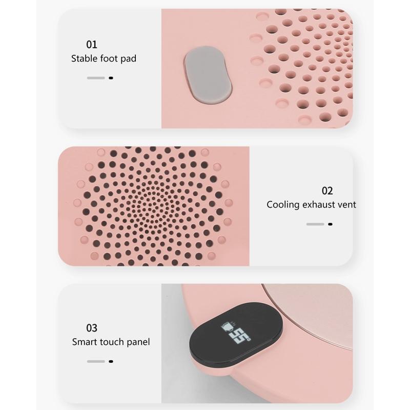 USB-подогреватель для чашек, гаджет для кофе, чая, напитков, USB-подогреватель, подставка для кружки, офисный подарок для взрослых с 3 температурами