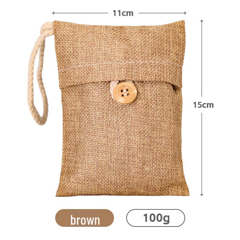 Bamboo Charcoal Car Deodorizer - 100g Methanol & Formaldehyde Remover