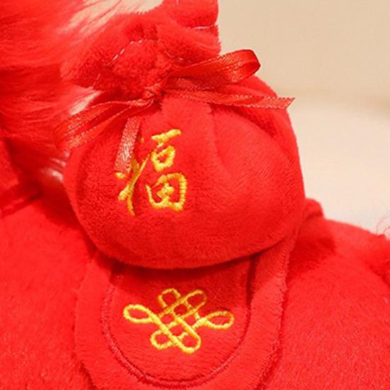 Плюшевая игрушка Лошадь Кукла Украшение на Китайский Новый год 2026 Счастливая Лошадь Зодиакальный Орнамент для Дома Фестивальный Декор