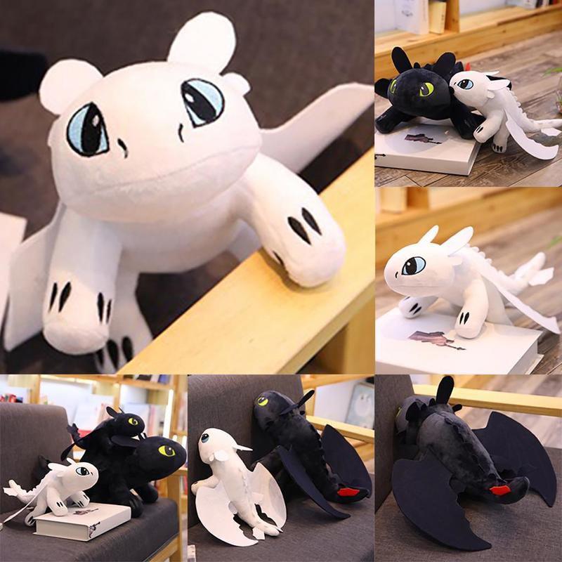 How To Train Your Dragon Toothless Night Fury Soft Plush Toy 20cm 25cm 35cm 45cm 65cm Educational Gift For Kids