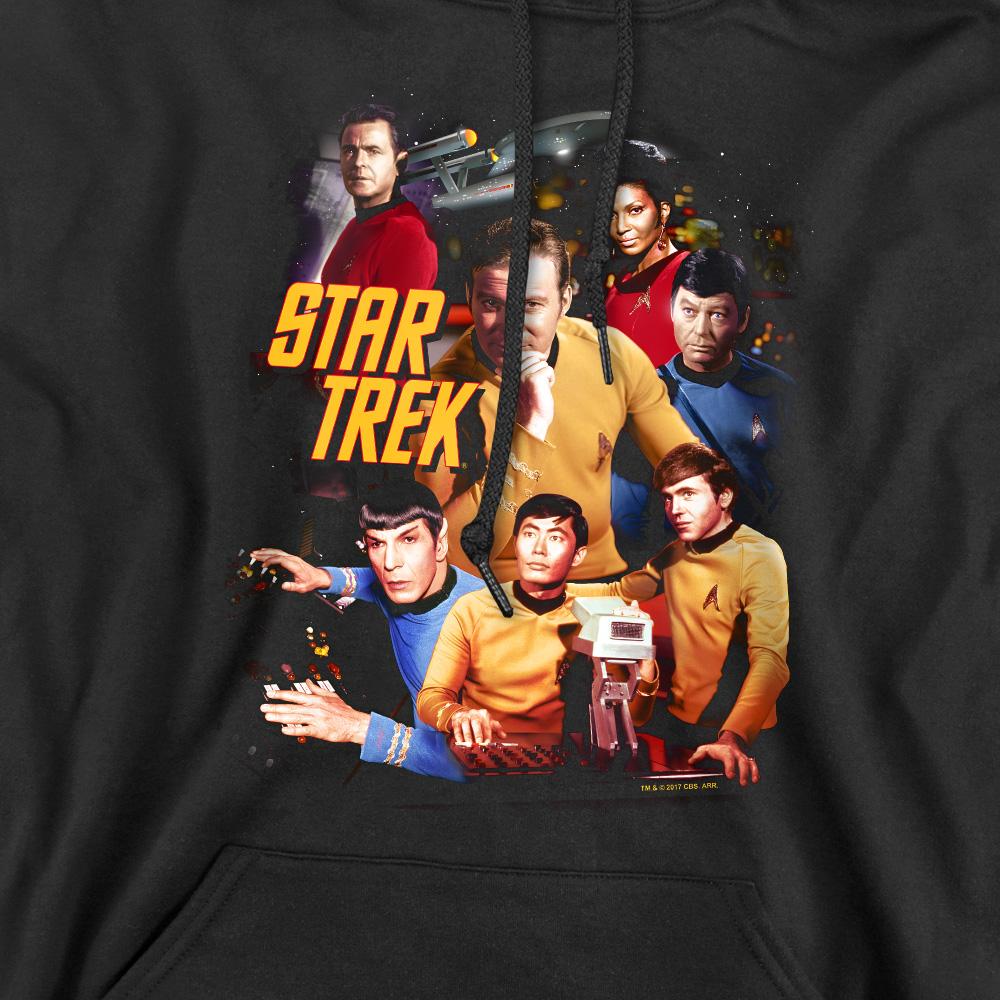 Star Trek Mens At the Controls Hoodie
