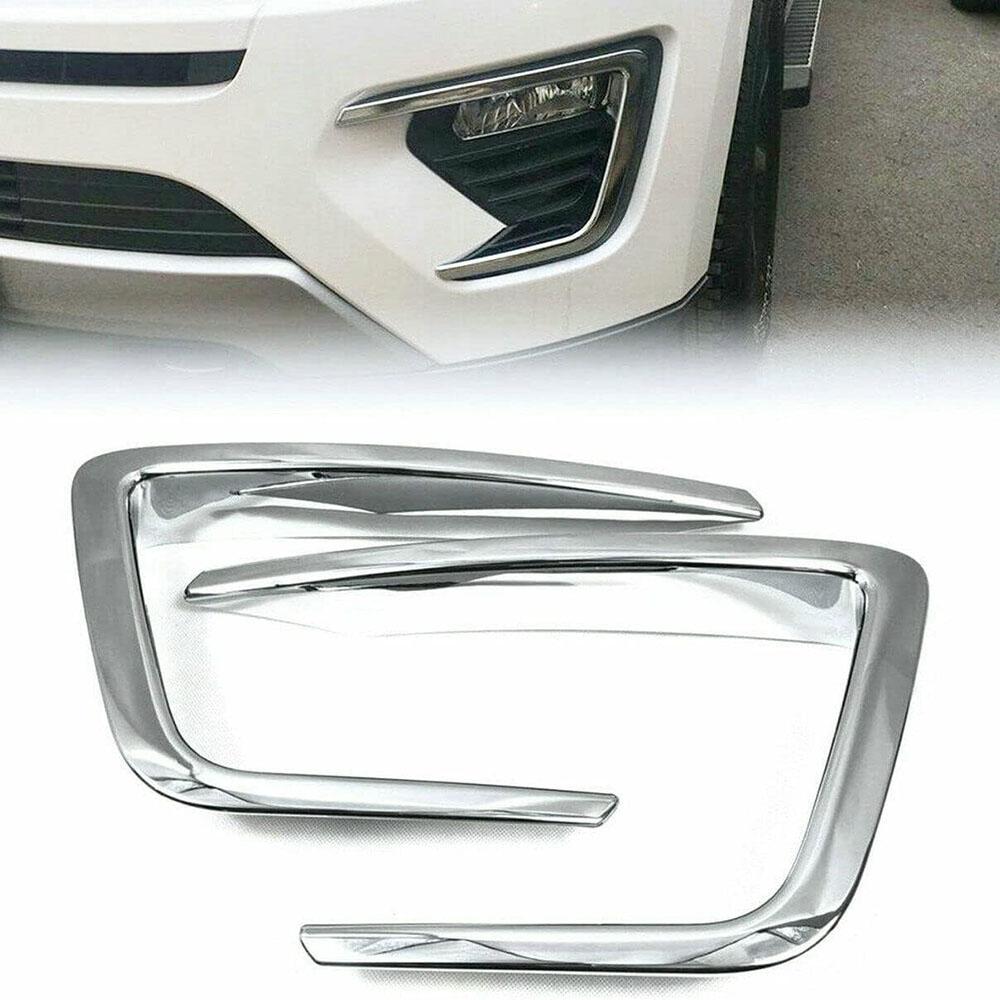2x Chrome Front Fog Light Lamp Cover Trim For Ford Expedition 2018-2021 XLT MAX