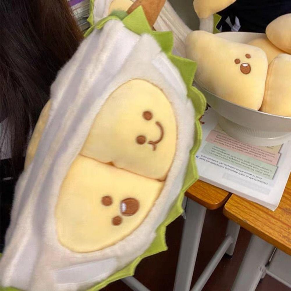Fluffy Detachable Durian Plush Toy Collection Peeling Durian Plush Doll Boys Girls