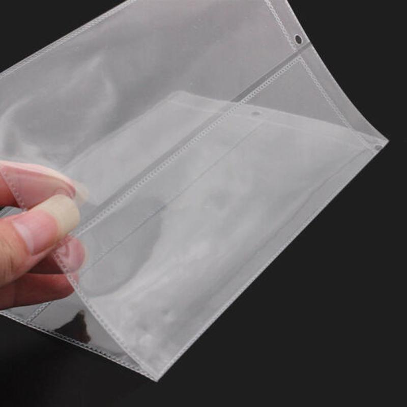 10pcs Paper Money Page Protector Banknotes Currency Album Sleeves PVC Transparent Bill Note Collection Leaf Stamps