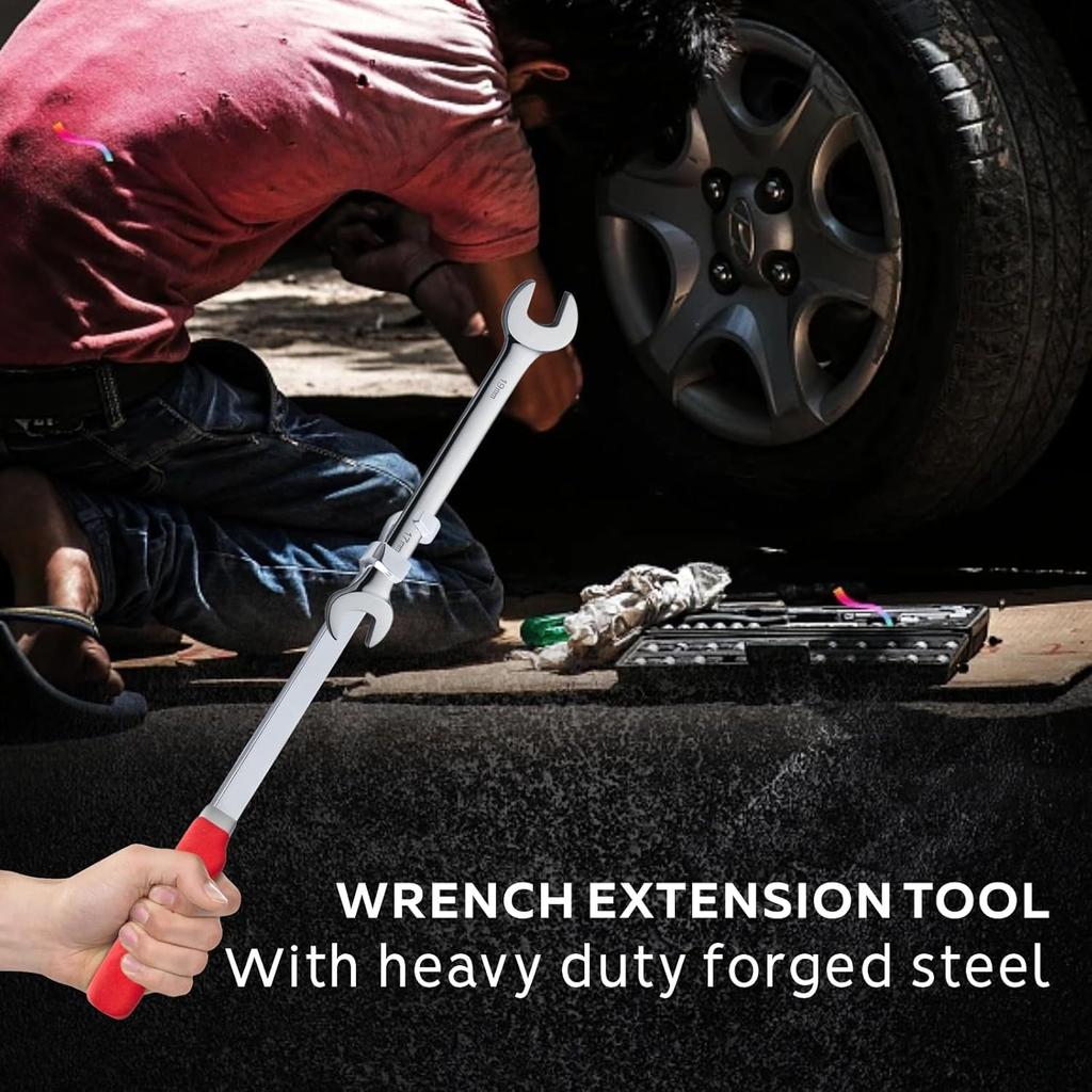 ZHLELEWZ Wrench Extender Tool Torque Adapter Wrench Extra Long Wrench Extension for Maximum Ideal for Garage and Handymen with Increased Torque Bar,