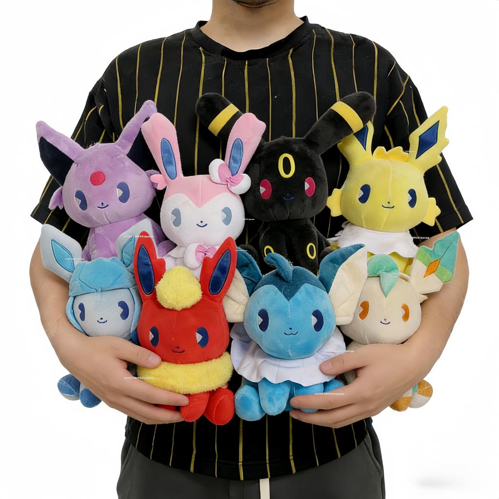 Surprise Gift Eevee Collection Plush Flareon Vaporeon Stuffed Espeon Umbreon Glaceon Leafeon Sylveon Plushies Doll