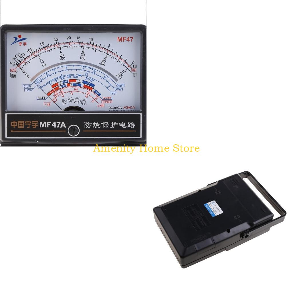 F26C High Accuracy Analog Amperemeter Ammeter Monitor Volt Pointer Type Mechanical Current Pointer Instrument DC Panel Meter