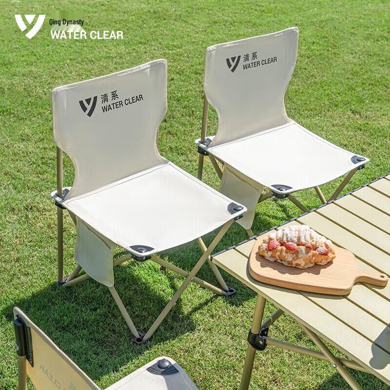 Series Clear Portable Outdoor Folding Chair with Backrest