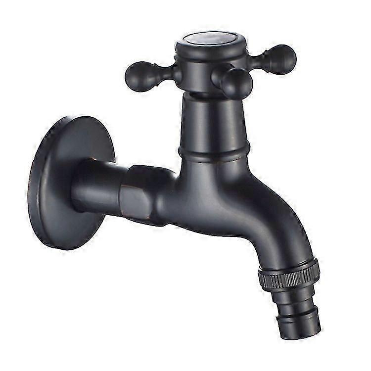 Robinet de Buanderie/Mur pour vier - Bec Long 4,3 Pouces en Laiton - Finition Bronze Huil - pour Jardin, Balcon ou Cellier - Eau Froide Seulement,zxl