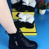 Women's Front Strap Slope Heel Shoes Thickened Warm and Comfortable Snow Boots