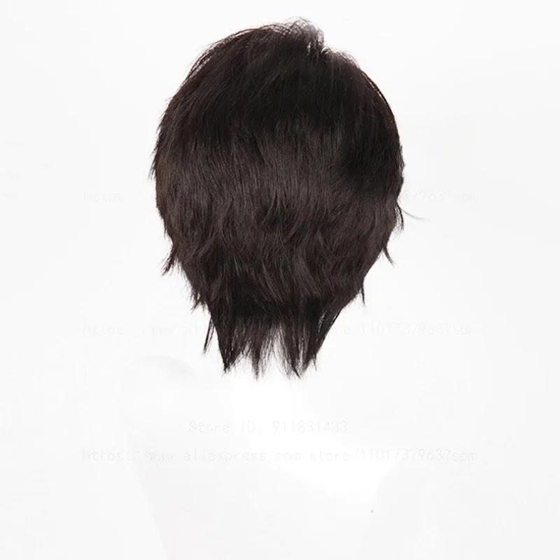 Парик для косплея Caleb Game Love and Deepspace Xia Yizhou Cosplay 30 см короткие термостойкие синтетические волосы аниме-парики + шапочка для парика