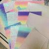 6Pcs/set Shining Rainbow Glitter Baking Cloth Heat Resistant Ironing Sheets  Handmade Hobby