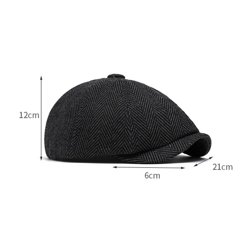 Британская кепка Newsboy, мужская, осень-зима, винтажная, восьмиугольная, берет