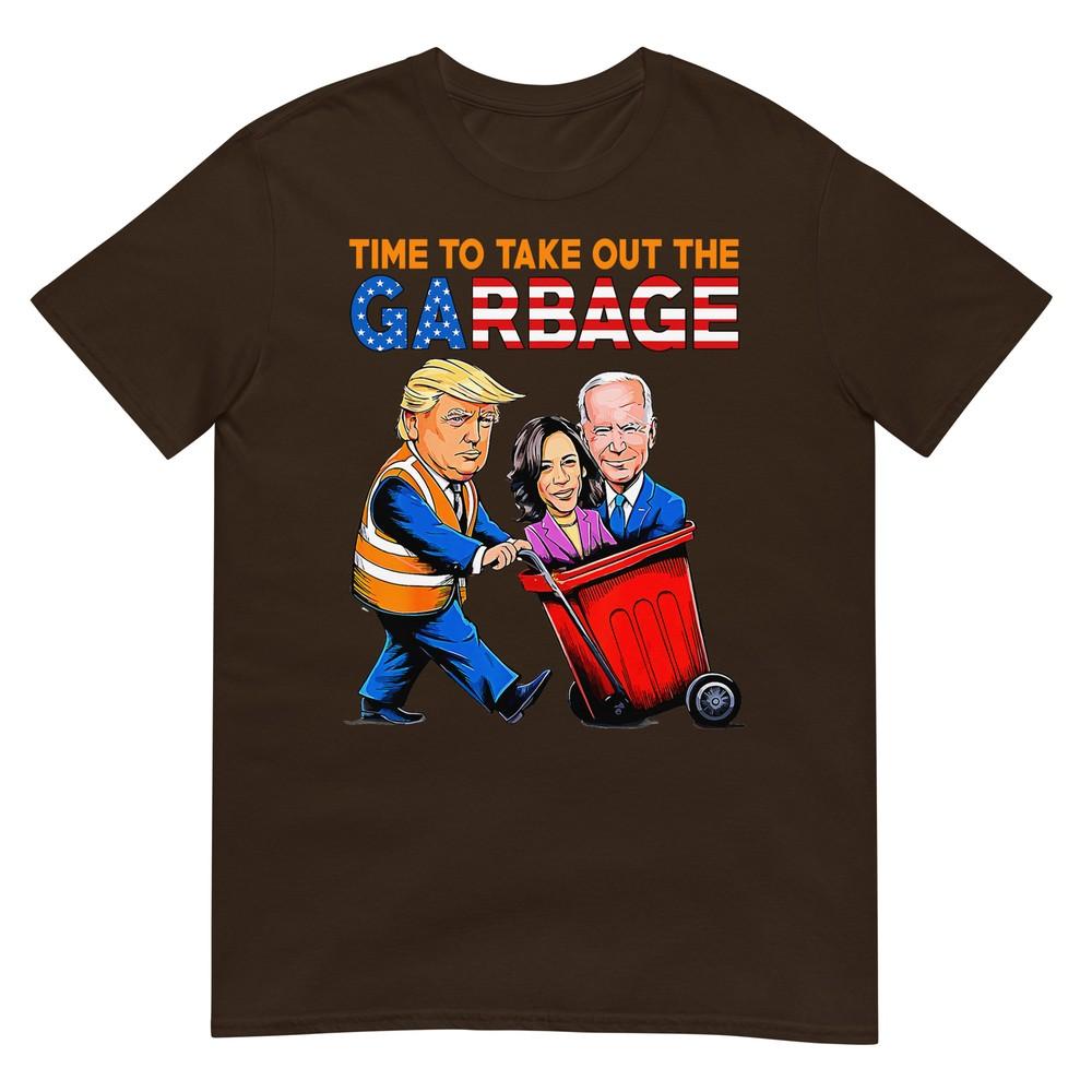 Garbage For Trump 2024 Shirt Time To Take Out Garbage Biden TShirt