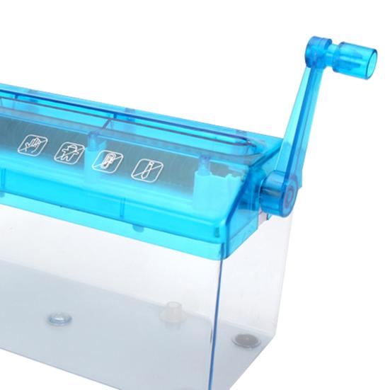 Ручной измельчитель бумаги формата А4 Портативный измельчитель бумаги Ручной измельчитель 3 мм Вырезанная полоса Прозрачное окно Документы Инструмент для резки бумаги Канцелярские принадлежности для домашнего офиса