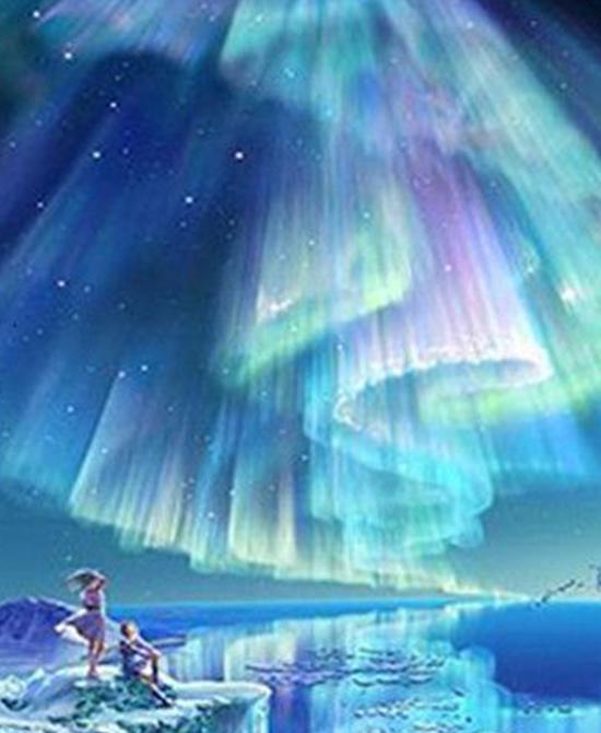 RUOPOTY Frame Picture Diy Painting By Numbers For Adults Green Aurora Landscape Canvas By Numbers For Home Decors Artwork