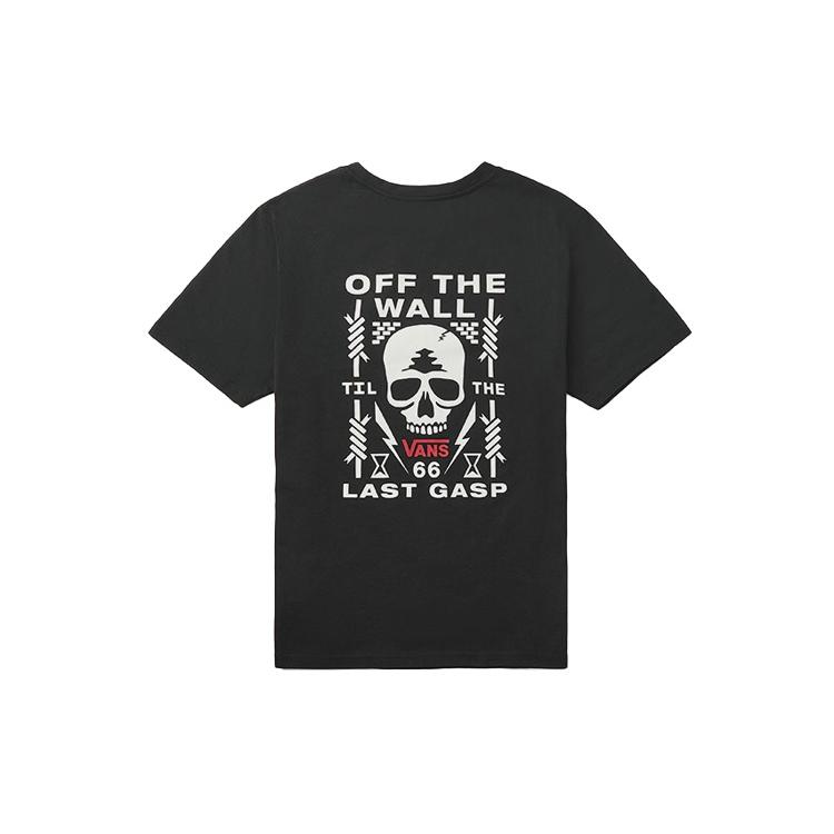 Vans Футболки Мужские Черные С Круглым Вырезом Умеренный Прямой Крой VN0A48B2BLK