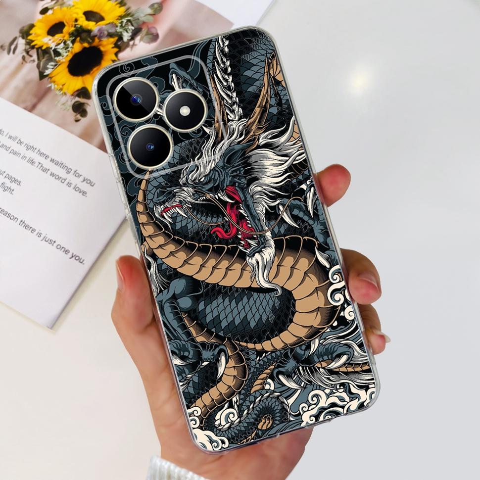 For Realme Note 50 Cases RMX3834 Colorful Painted Cover Soft Silicone Phone Cases For Oppo Realme Note 50 Note50 TPU Fundas