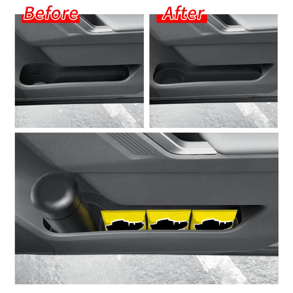 for Toyota RAV4 2026 Door Side Storage Box TPE Front Rear Door Handle Organizer Tidying Car Interior Accessories 4PCS