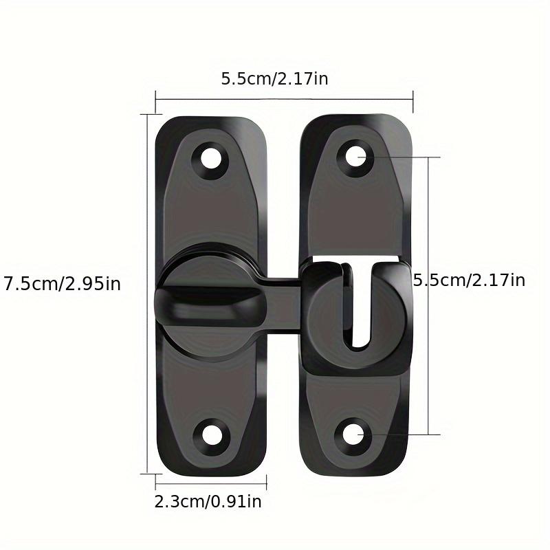 1Set Of 90/180 Degree Flip-Door Installation Latch Bolts Right-Angle Latch Locks For Sliding Doors And Sliding Latch Locks For Bathroom Louvre Doors