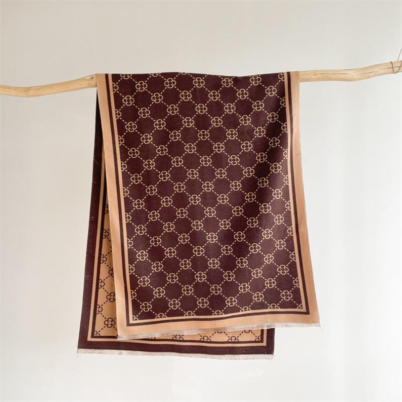 Scarf Women's Winter High-end Imitation Cashmere Office Air Conditioner Shawl Versatile Outer Thickened Warm Scarf