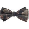 [Bowties.jp] Темно-коричневый Цветочный Ботанический Узор Галстук-бабочка bd01012