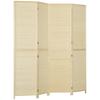 Room Divider, Freestanding Privacy Screen, 4 Panel Folding, 180 x 180cm, Natural