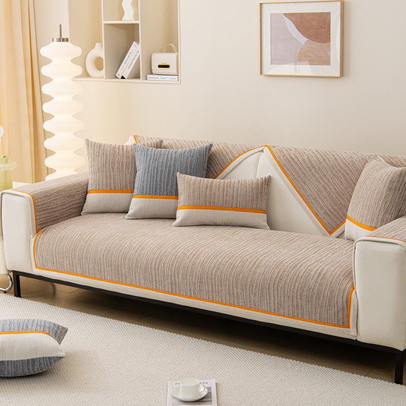 High-End Nordic Light Luxury Sofa Cushion Four Seasons Universal Simple Modern Non-Slip Cushion Sofa Cover Cover Towel Seat Cushions