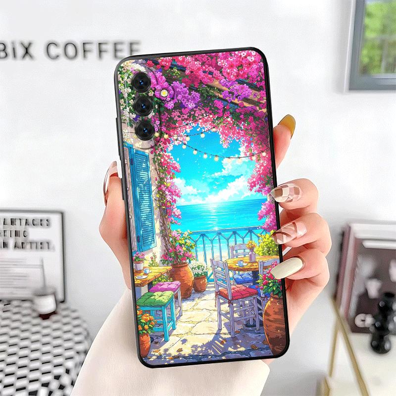 Anime Aesthetic Scenery Soft Phone Case for Samsung A17 A37 A57 A16 A26 A36 A56 A15 A25 A35 A55 A14 A24 A34 A54 A13 A23 A33 A53