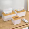 Simple Wooden Lid Desktop, Home Tissue Box, Paper Storage, Tissue Box, Suitable for Home and Car Use