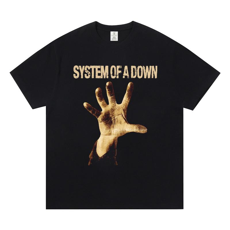 System of a Down Singer Band T Shirt Men Women HipHop Rapper Tee Fashion Short Sleeve Tshirt Summer Oversized Streetwear T-shirt