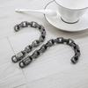 Titanium Steel Punk Style Mens Bracelet With Retro Geometric Black Oxidized Antique Finish
